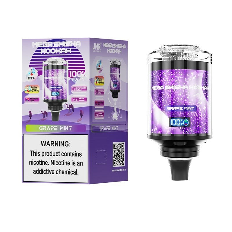 JNR Mega Shisha Hookah 100000 Puffs Disposable Vape