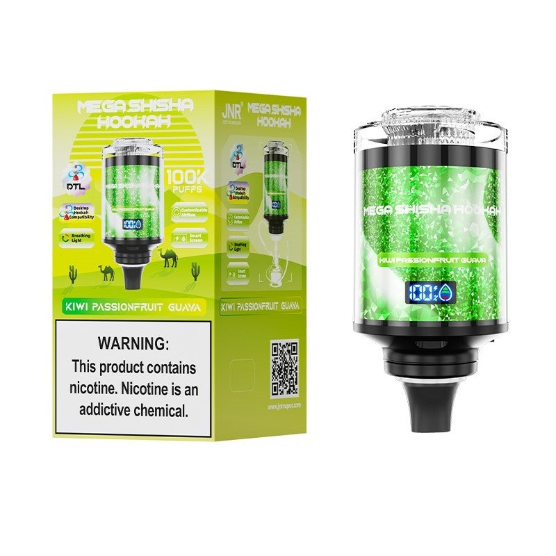 JNR Mega Shisha Hookah 100000 Puffs Disposable Vape