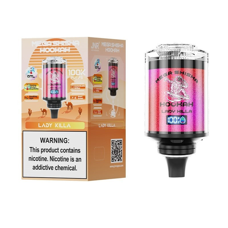 JNR Mega Shisha Hookah 100000 Puffs Disposable Vape