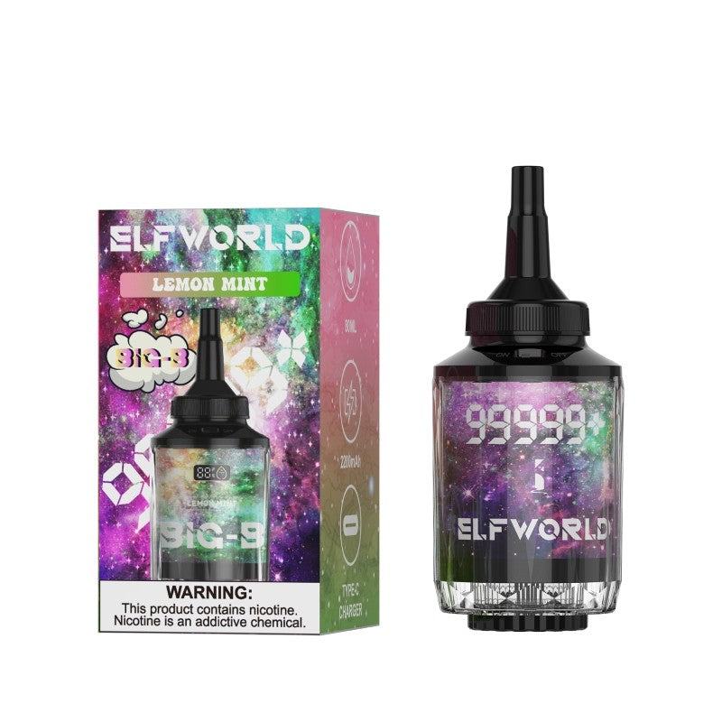 ELFWORLD Shisha Hookah 100000 Puffs Disposable Vape