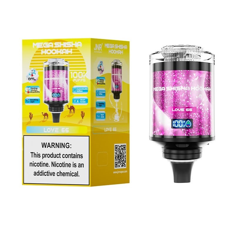 JNR Mega Shisha Hookah 100000 Puffs Disposable Vape