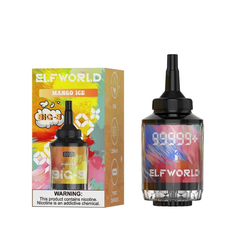 ELFWORLD Shisha Hookah 100000 Puffs Disposable Vape