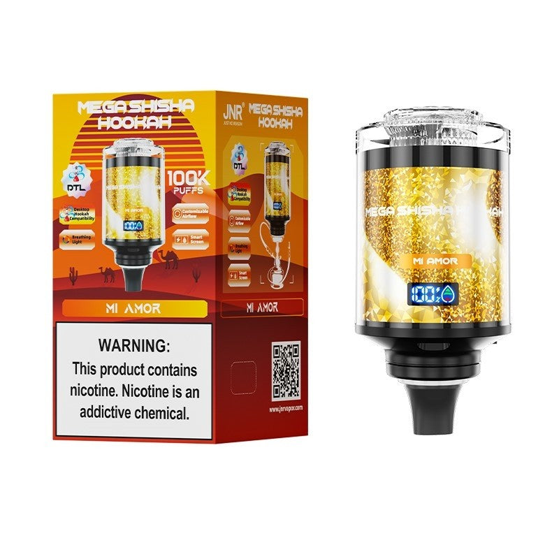 JNR Mega Shisha Hookah 100000 Puffs Disposable Vape