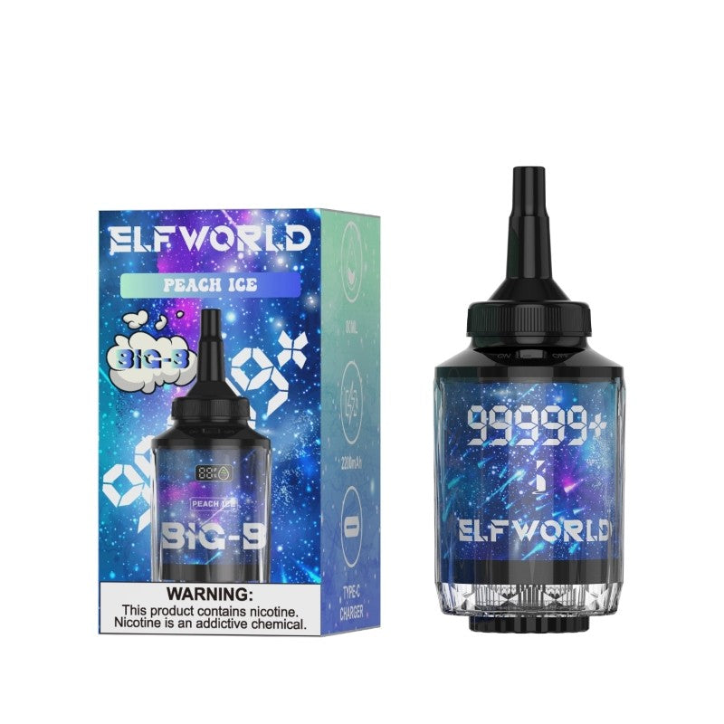 ELFWORLD Shisha Hookah 100000 Puffs Disposable Vape