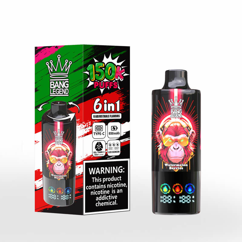 Bang Legend 150000 Puffs 6 Flavors Disposable Vape