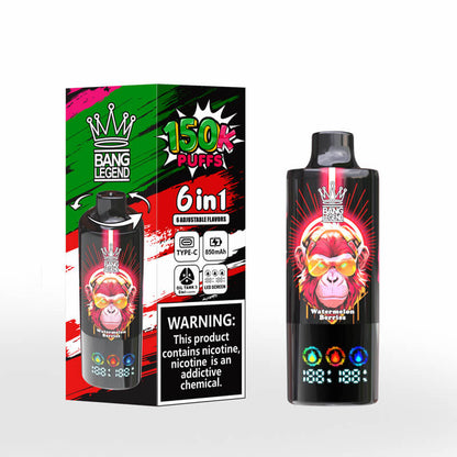 Bang Legend 150000 Puffs 6 Flavors Disposable Vape
