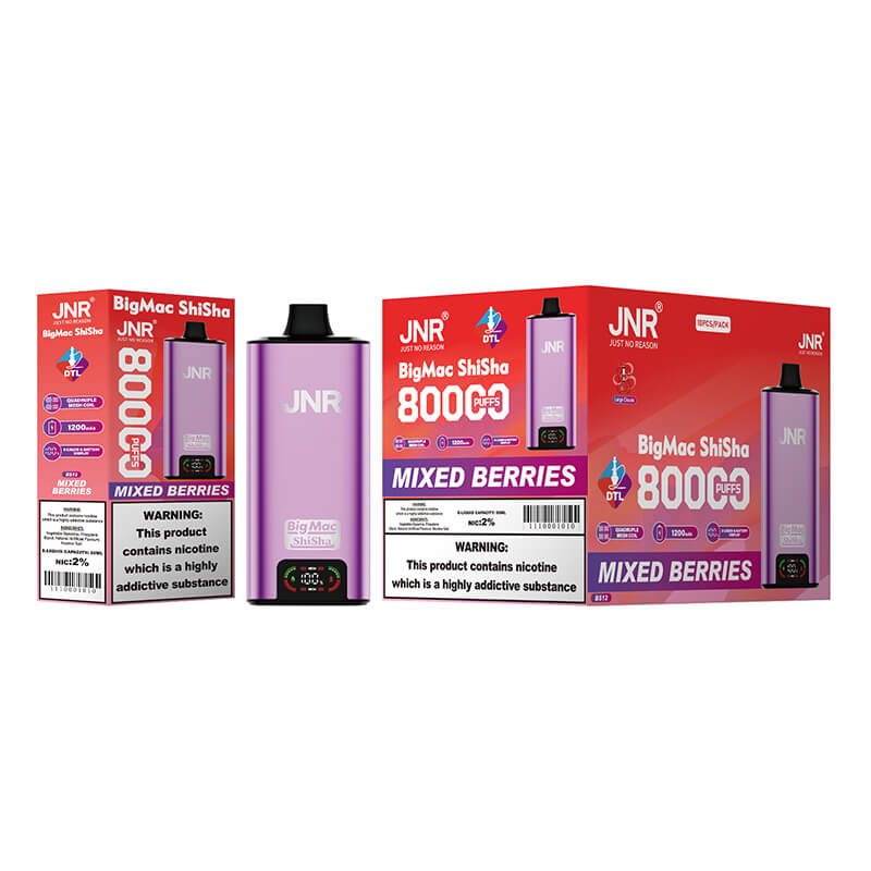 JNR Big Mac Shisha 80000 Puffs Disposable Vape
