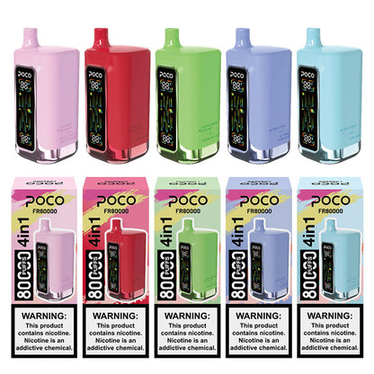 POCO FR80000 Disposable Vape 80000 Puffs 4 Flavors